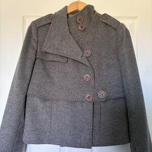 Millard Fillmor convertible short to cropped Wool jacket